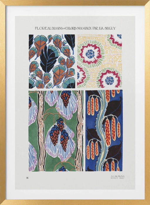 Patterns 14 Framed Art Modern Wall Decor