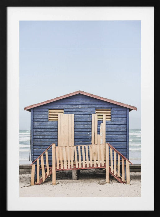 Blue Hut Framed Art Modern Wall Decor