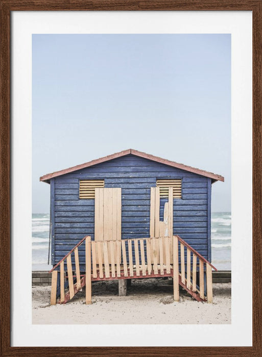 Blue Hut Framed Art Modern Wall Decor