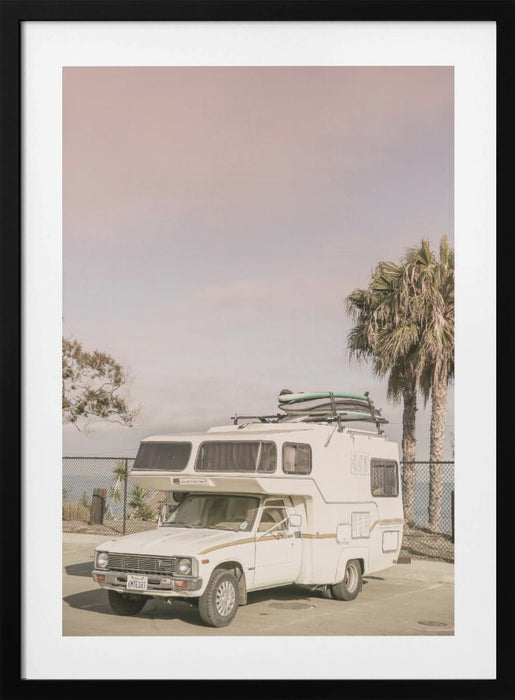 Surf Wagon Framed Art Modern Wall Decor