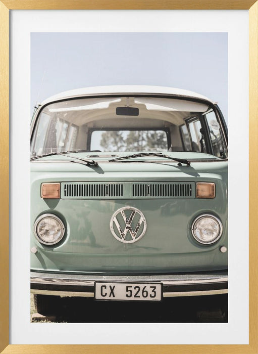 Vw Kombi Framed Art Modern Wall Decor