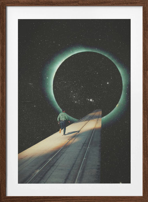 Escaping Into the Void Framed Art Modern Wall Decor