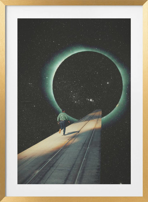 Escaping Into the Void Framed Art Modern Wall Decor