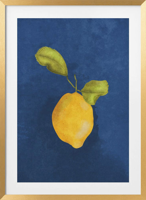 Just a little lemon Framed Art Modern Wall Decor