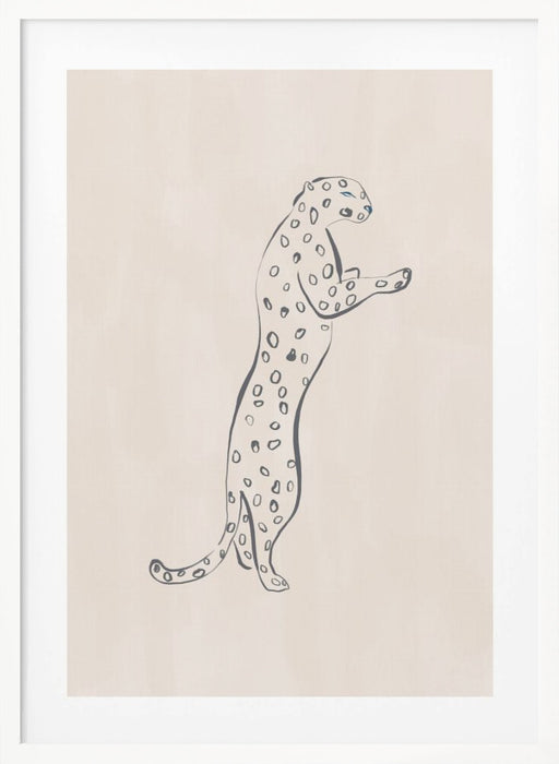 Leopard Framed Art Modern Wall Decor