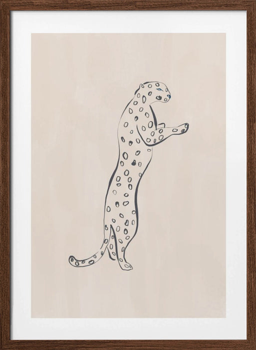 Leopard Framed Art Modern Wall Decor