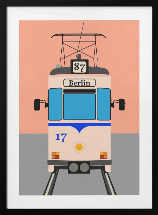 Berlin Tram Framed Art Wall Decor