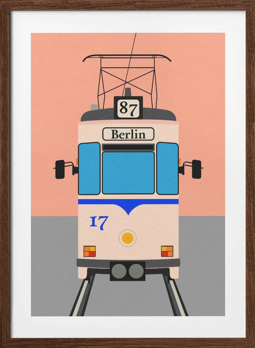 Berlin Tram Framed Art Wall Decor