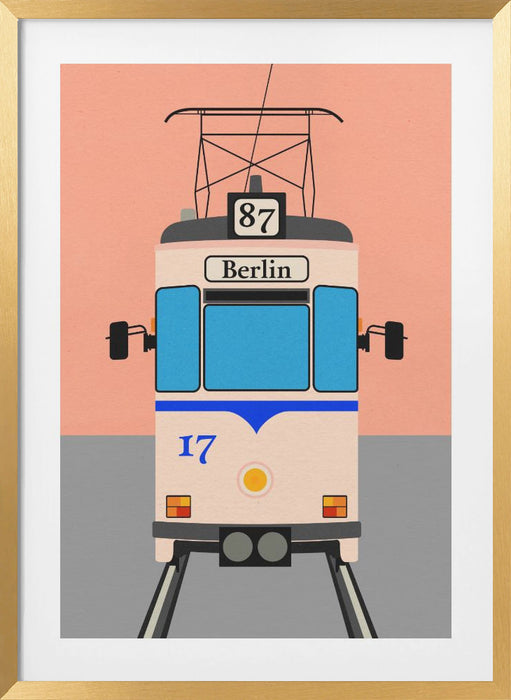 Berlin Tram Framed Art Wall Decor