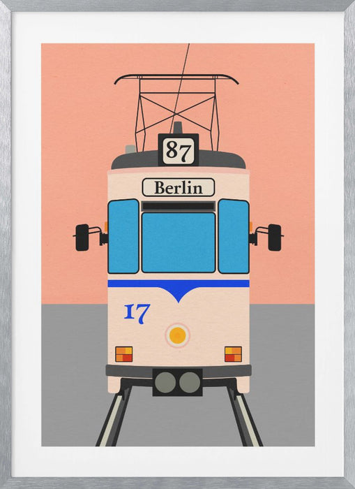 Berlin Tram Framed Art Modern Wall Decor