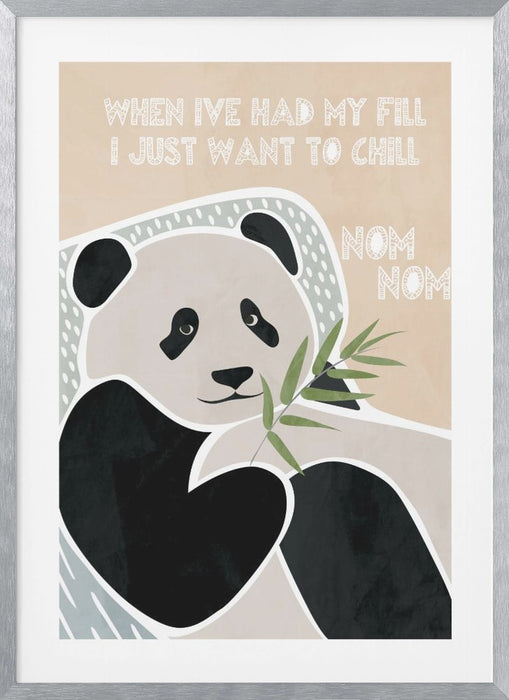 Children's panda typography Framed Art Modern Wall Decor