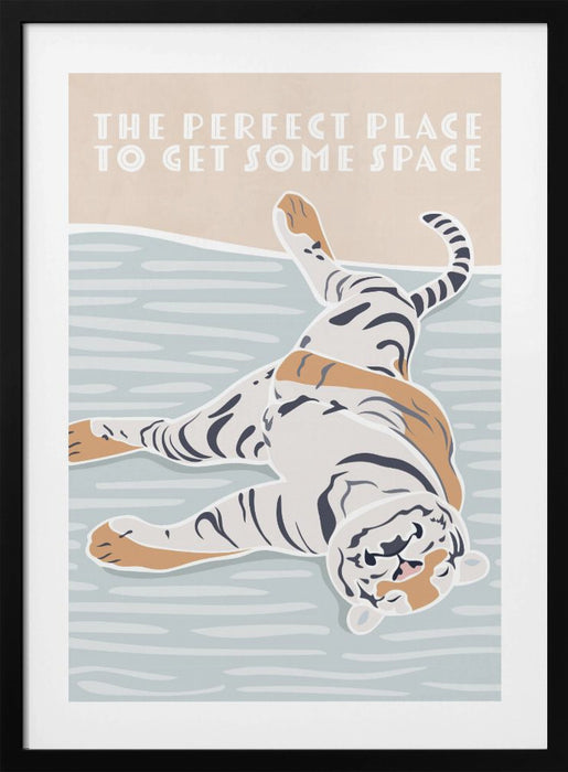 Tiger Typography Kids Quote Framed Art Modern Wall Decor