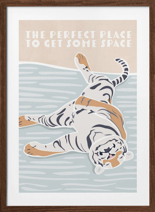 Tiger Typography Kids Quote Framed Art Modern Wall Decor