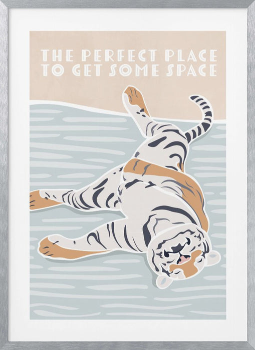 Tiger Typography Kids Quote Framed Art Modern Wall Decor