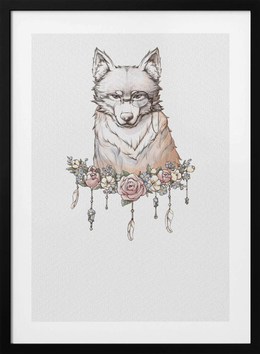 Wolf Art Framed Art Modern Wall Decor