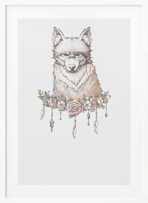 Wolf Art Framed Art Modern Wall Decor