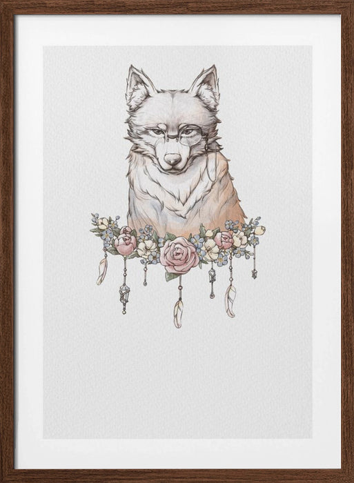 Wolf Art Framed Art Modern Wall Decor