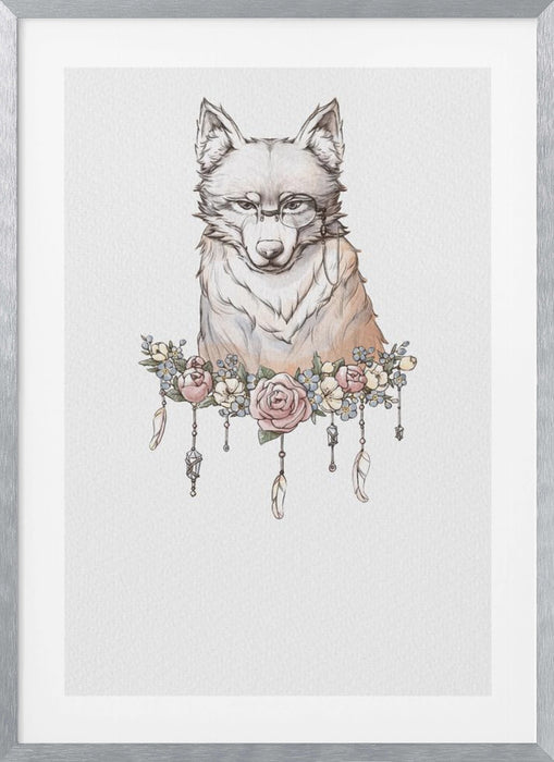 Wolf Art Framed Art Modern Wall Decor