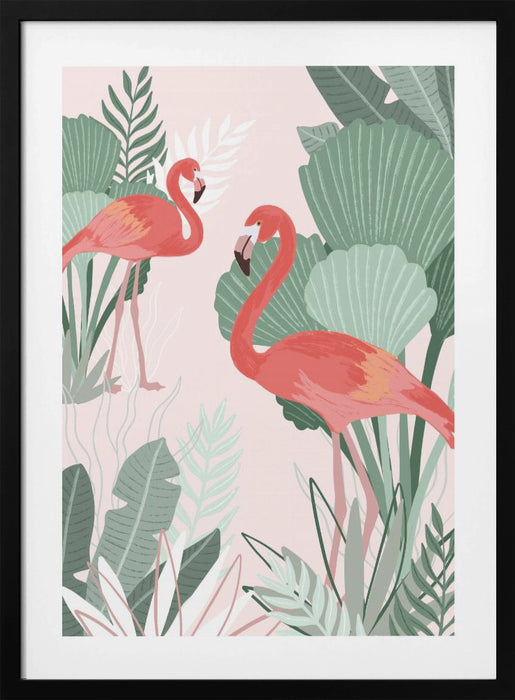 Flamingo Dreams Framed Art Wall Decor