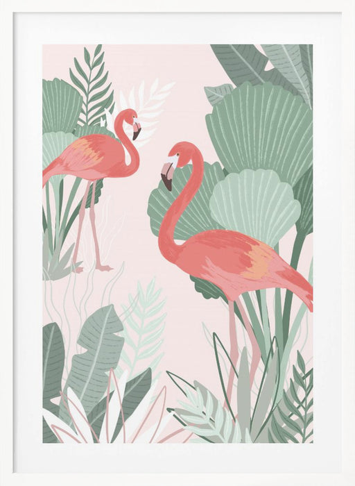 Flamingo Dreams Framed Art Wall Decor