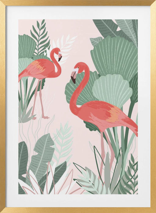 Flamingo Dreams Framed Art Wall Decor