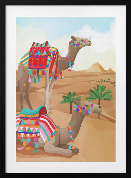 Desert Adventure Framed Art Modern Wall Decor