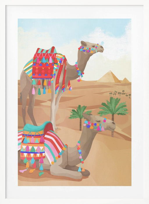 Desert Adventure Framed Art Modern Wall Decor