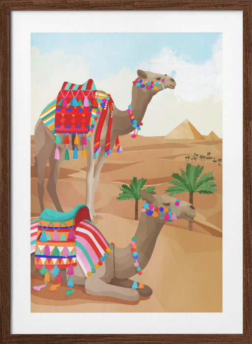 Desert Adventure Framed Art Modern Wall Decor