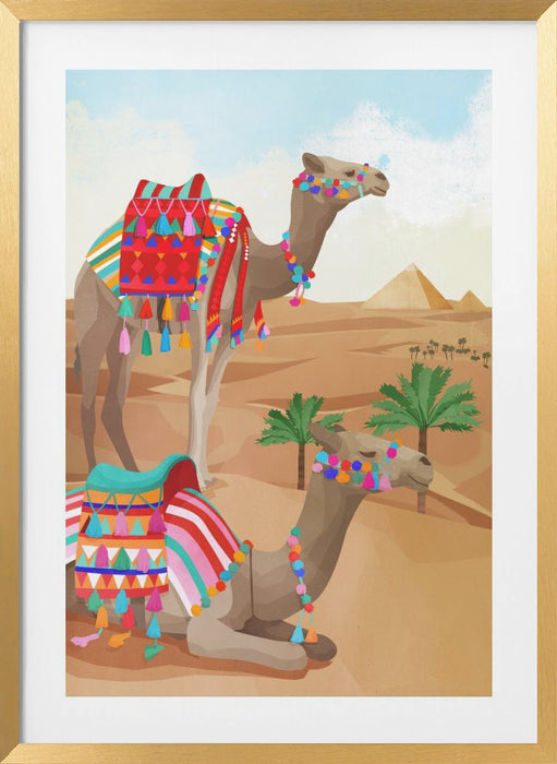 Desert Adventure Framed Art Modern Wall Decor