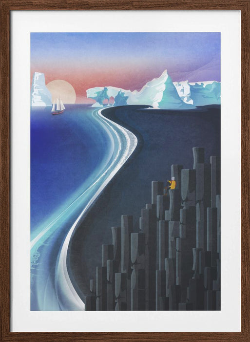 Iceland Framed Art Modern Wall Decor