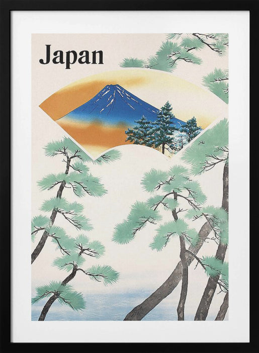 1930s Japanese Government Railways Travel Poster Framed Art Modern Wall Decor