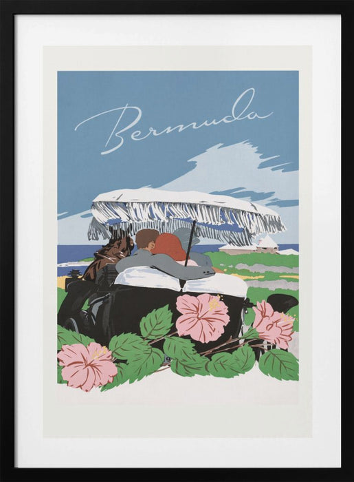 Bermuda (1940 1950) By Adolph Treidler Framed Art Modern Wall Decor