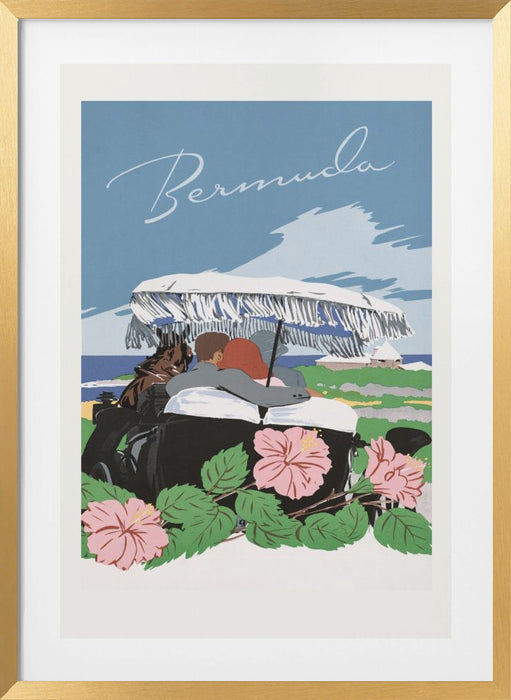 Bermuda (1940 1950) By Adolph Treidler Framed Art Modern Wall Decor