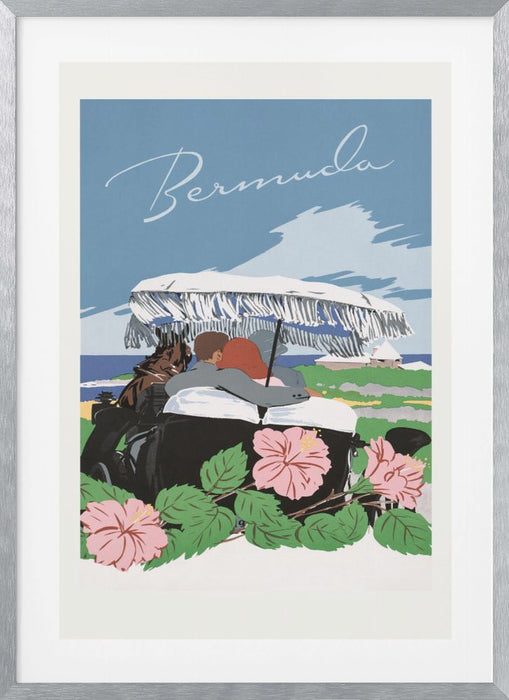 Bermuda (1940 1950) By Adolph Treidler Framed Art Wall Decor