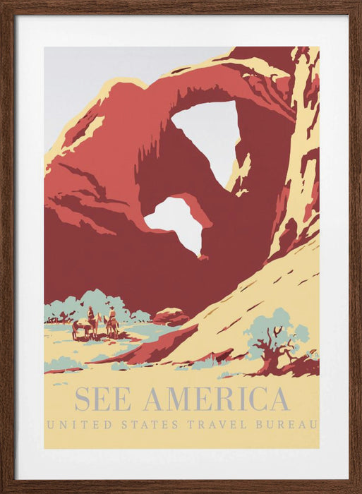 See America Poster Framed Art Modern Wall Decor
