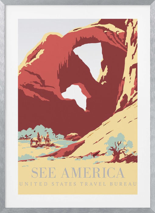 See America Poster Framed Art Modern Wall Decor