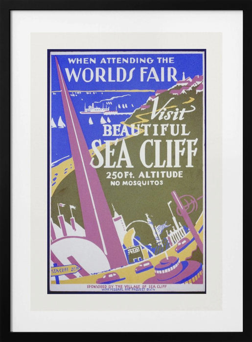 When Attending the Worlds Fair, Visit Beautiful Sea Cliff Framed Art Wall Decor