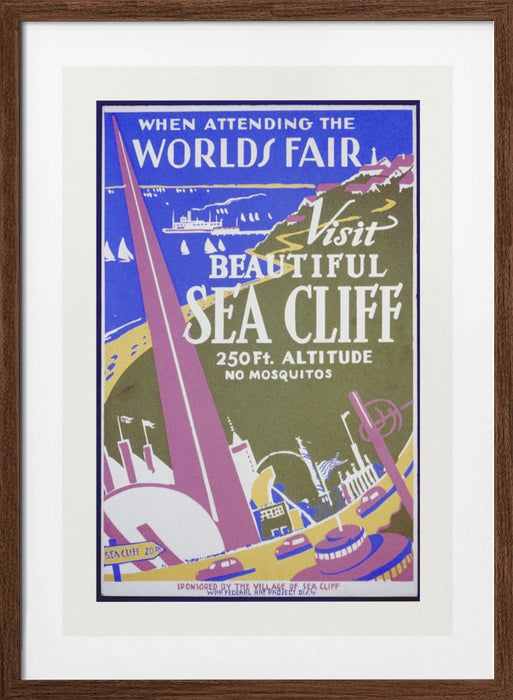 When Attending the Worlds Fair, Visit Beautiful Sea Cliff Framed Art Wall Decor