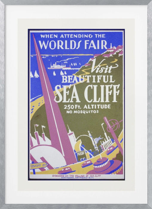 When Attending the Worlds Fair, Visit Beautiful Sea Cliff Framed Art Wall Decor