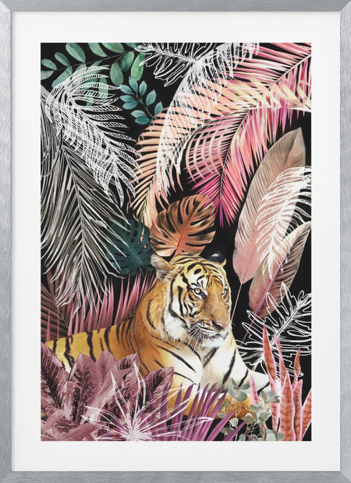 Jungle Tiger 01 Framed Art Modern Wall Decor