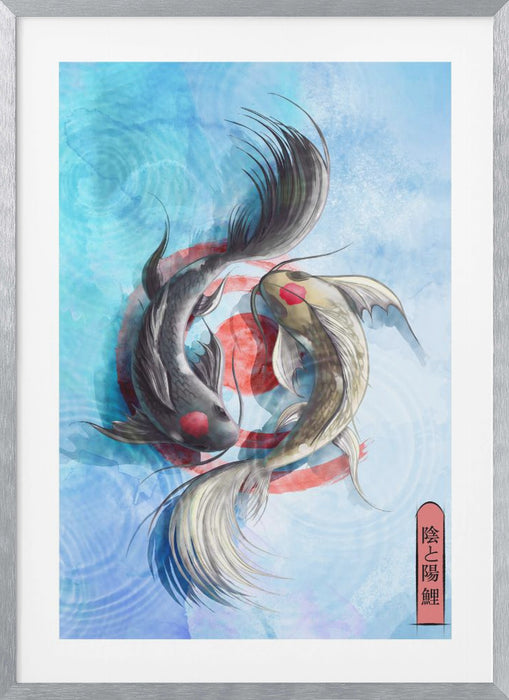 Light Koi Framed Art Wall Decor