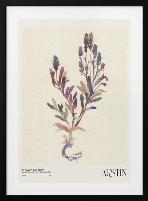 Watercolor print collection. Flower market - Austin Framed Art Modern Wall Decor