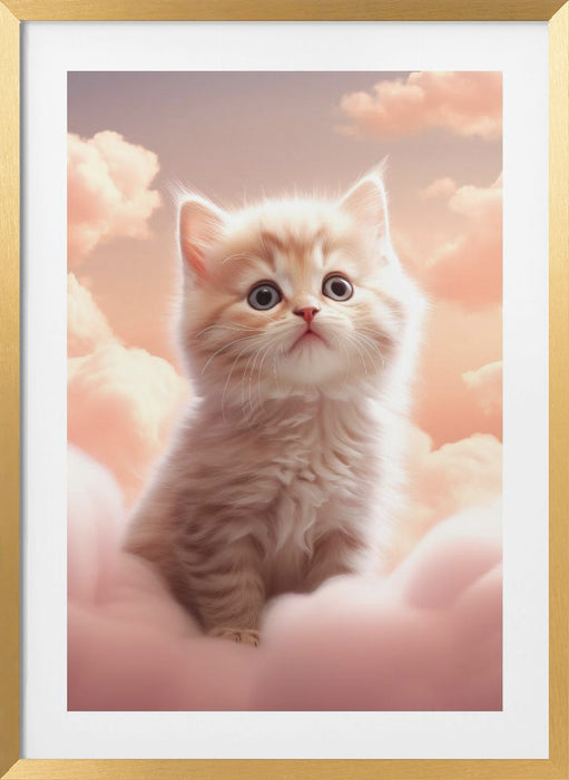 Kitty 3 Framed Art Modern Wall Decor