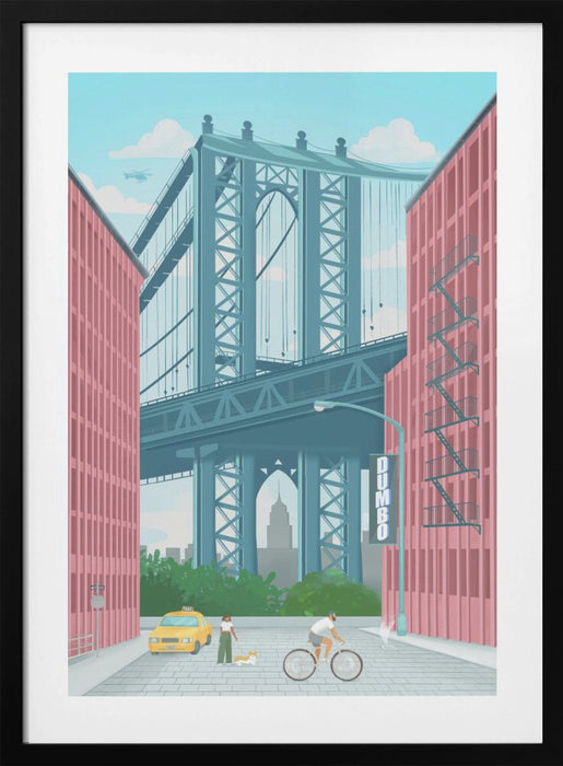 Dumbo, New York Framed Art Modern Wall Decor