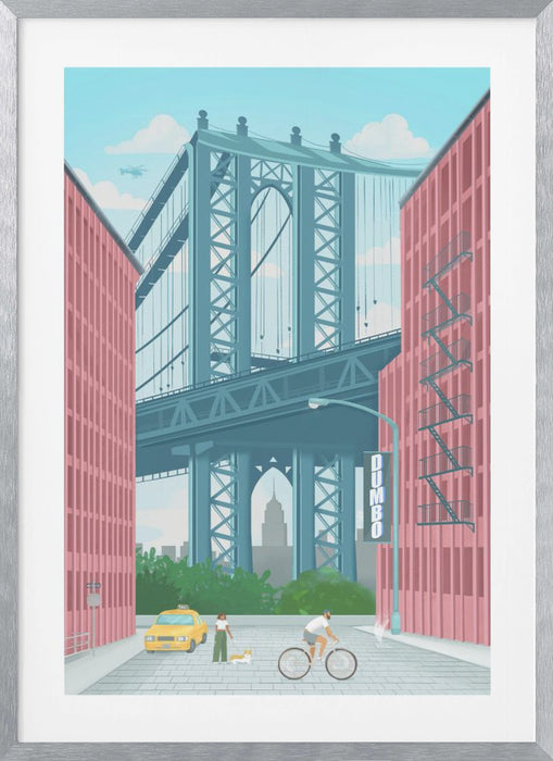 Dumbo, New York Framed Art Modern Wall Decor