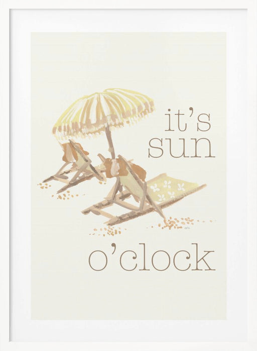 Sun Oclock Framed Art Modern Wall Decor