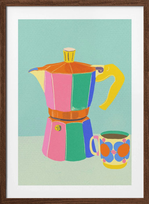 Cup of coffee Framed Art Modern Wall Decor