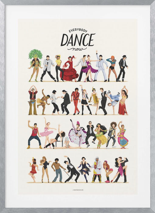 Everybody Dance Now Framed Art Modern Wall Decor