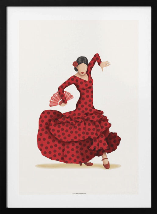 Flamenco Framed Art Modern Wall Decor