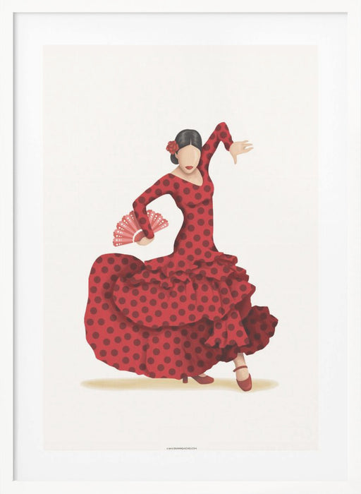 Flamenco Framed Art Modern Wall Decor